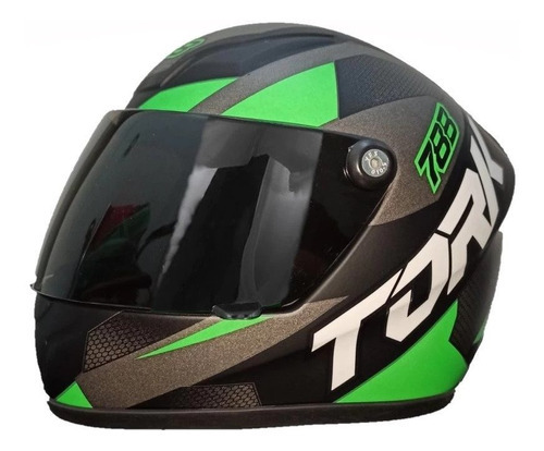 Mini Capacete Moto Pro Tork Edition Para Pet Cachorro Gato Cor Preto - Verde