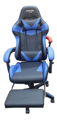 Imagen 4 de 9 de Sillón Escritorio Gamer Ergonómica Apoya Pies Reclinable Mg