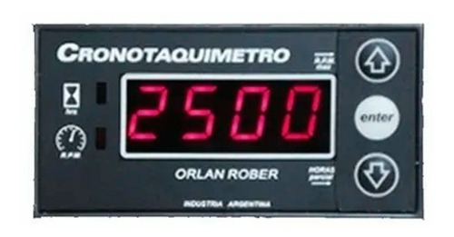 Imagen 1 de 3 de Tacometro Y Horimetro Digital Orlan Rober 12-24 Volts