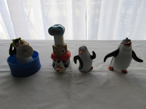 Lote De 4 Pingüinos De Mac Donald's, 2010!! De Colección!!