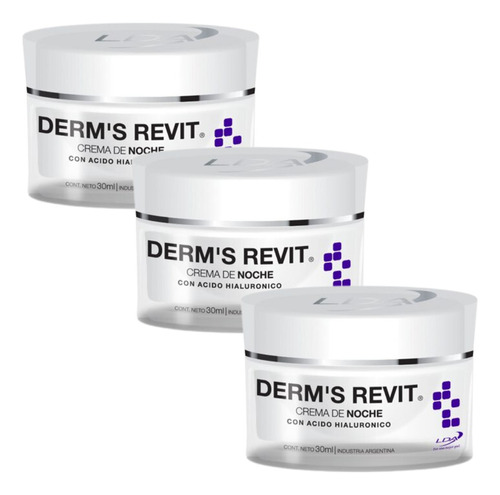 Combo X3 Lda Derm's Revit Crema De Noche 30ml