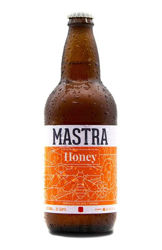 Cerveza Mastra Artesanal, Botella 500ml - Estilo Honey