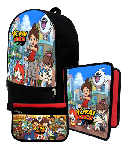 Mochila+ Funda Carpeta+ Cartu De Yo Kai Watch #232