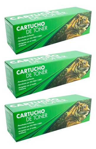 3 Pzas Toner Tigre Q2613a Compatible Con Laser Jet 1005