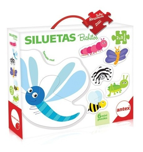 Puzzle 2 Pcs Siluetas 3028 Dinosaurios Selva Animales Full 