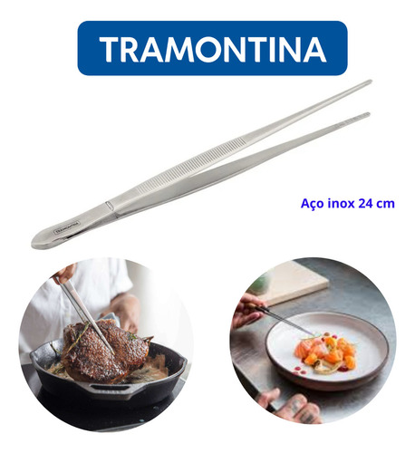 Pinza Tramontina de Acero Inoxidable para Decorar y Recortar 24 cm