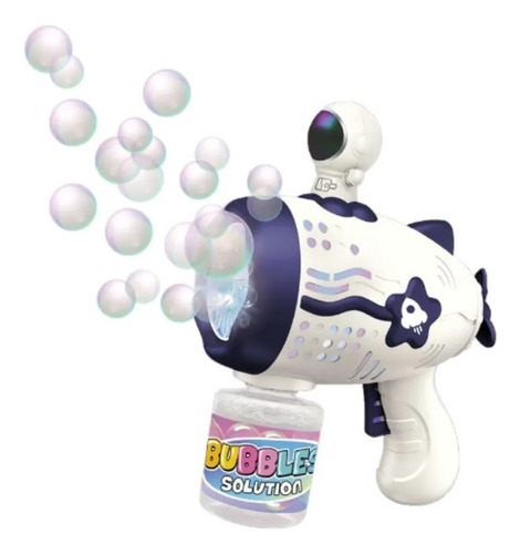 Pistola De Burbujas Astronauta Space Bubble Gun Con Liquido