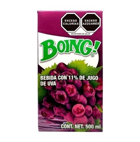 Jugo Boing Sabor Uva 500 Ml 12 Piezas