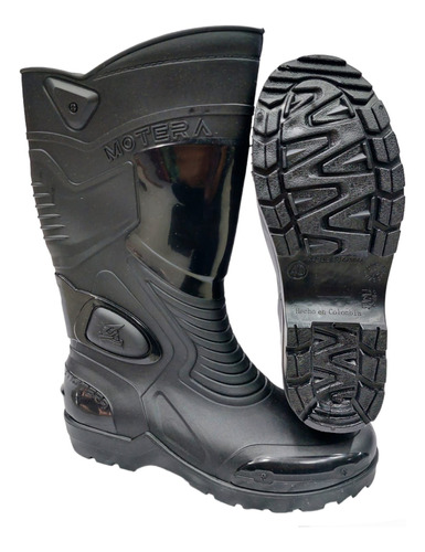 Bota En Caucho Para Motociclistas, 100% Impermeables.