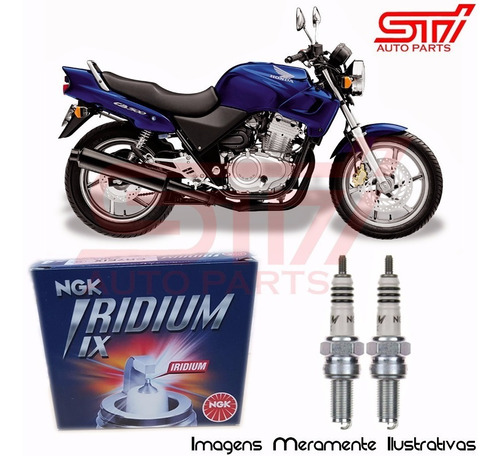 Jogo Vela Ngk Iridium Cr8ehix9 Honda Cb 500 1998-2003