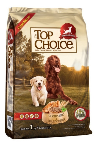 Alimento Top Choice para perro todos los tamaños en bolsa de 25kg