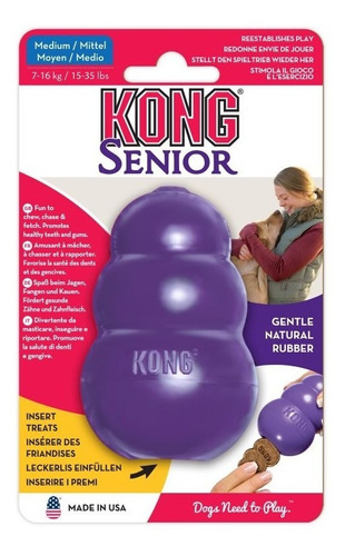 Imagen 3 de 8 de Kong Senior Medium Juguete Perros Edad Avanzada