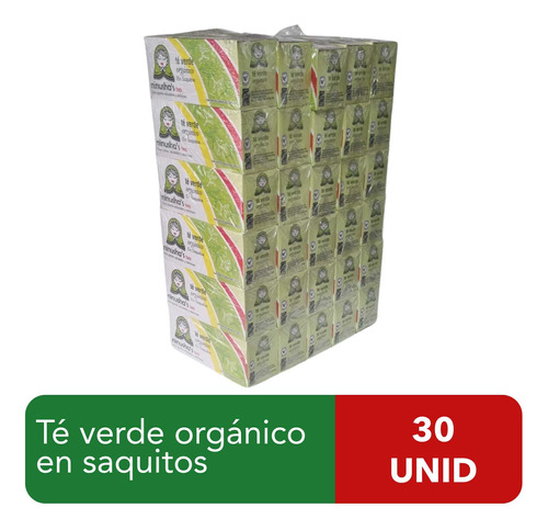 Té Verde Orgánico Ninusha´s Tea Pack 30 Cajas De 25 Saquitos