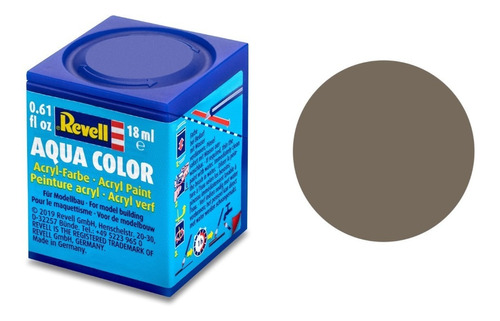 Tinta Aqua Color Marrom Terra Fosco 18ml 87 Revell 36187
