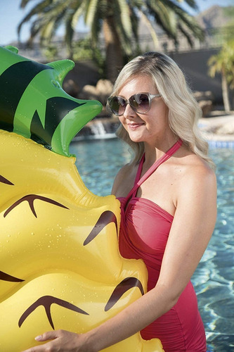 Imagen 4 de 9 de Colchoneta Inflable Piña Anana Bestway 43159 Pileta Playa