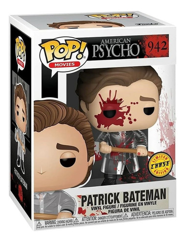 Boneco Funko Pop American Psycho Patrick Bateman 942 Chase