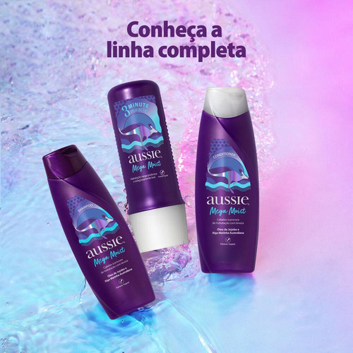 Shampoo Mega Moist 360ml Aussie