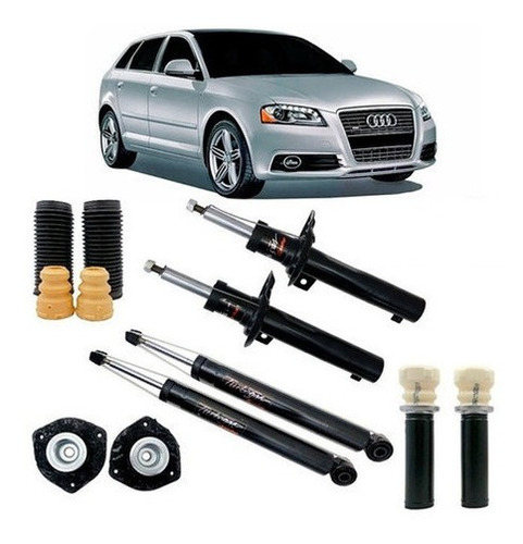 4 Amortecedores+kit  Audi A3 Sportback 2007 08 09 10 11 12