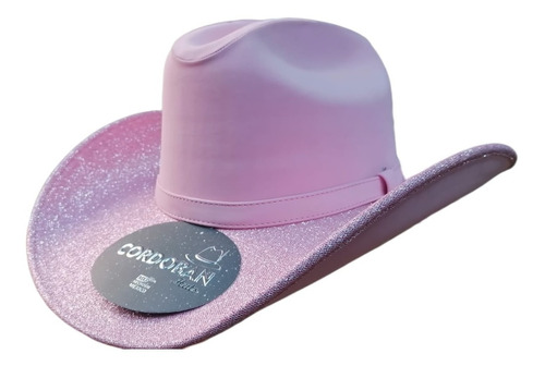 Texana Brillos Rosa Mujer Dama Sombrero Vaquero Diamante 