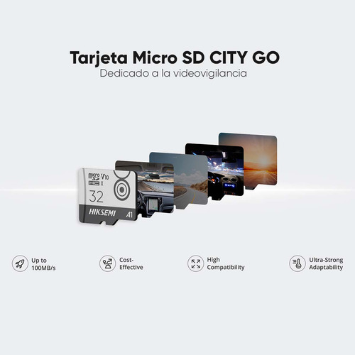 Hiksemi Memoria Microsd Clase 10 De 256 Gb Especializada Para Videovigilancia Movil Uso 24/7 Soporta Altas Temperaturas 95 Mb/s Lectura 55 Mb/s Escritura