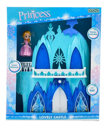 Castillo Princess Lovely Castle Sonido Luz Infantil Ditoys 