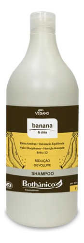  Shampoo Banana E Chia Bothânico Cosméticos 1l