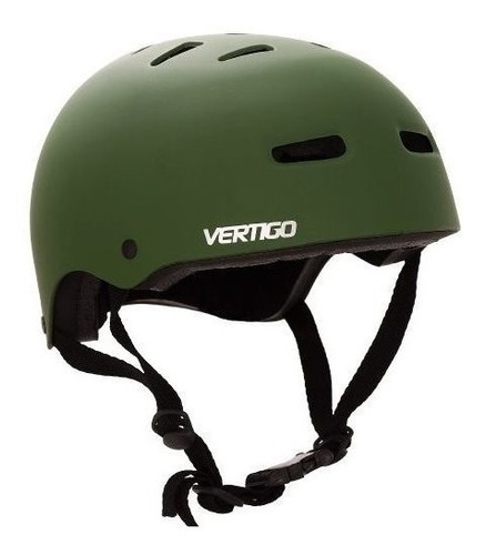 Imagen 2 de 4 de Casco de ciclismo, patinaje Vertigo VX verde mate L