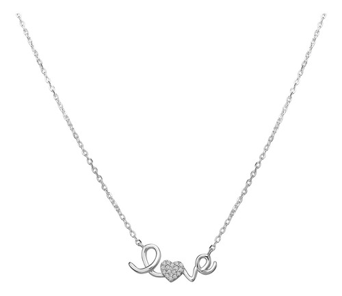 Collar Y Dije Enso 925 Para Mujer Esn132s Plateado