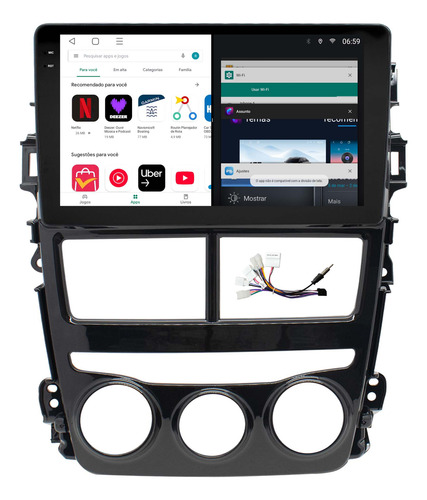 Multimidia Toyota Yaris Android 14 4gb 64gb Octa 9p 4g Qled