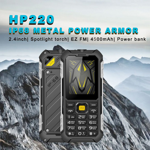 Basic Cell Phone Dual Sim Dual Standby32mb/32ram 2.4 Display Three-proof Mobile Phone With Flashlight,4500mah Large Battery, Reverse Charging
