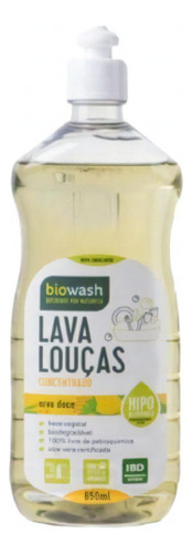 Kit 2 Detergente Lava Louças Erva Doce Biowash 650ml