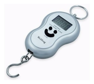 Balanza Viaje Pesca 40-50 Kg Digital Balijas Valijas Colgar Portatil A Pilas Gancho Metalico Romana