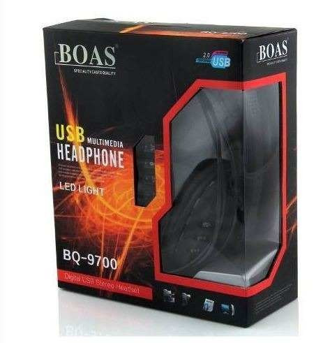 Fone Headset Usb Pc Ps3 Xbox Digital Stereo Fio Boas Bq9700