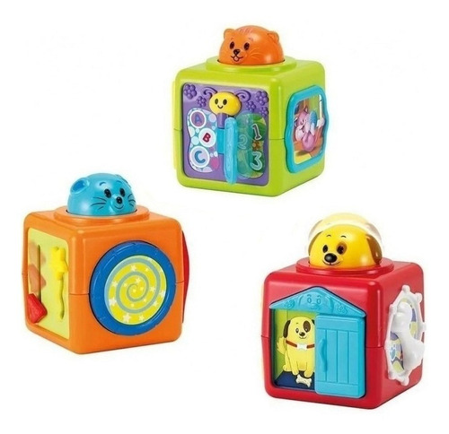 Nuevo Apilable Cubo Magico Para Bebe Centro Juegos Actividad