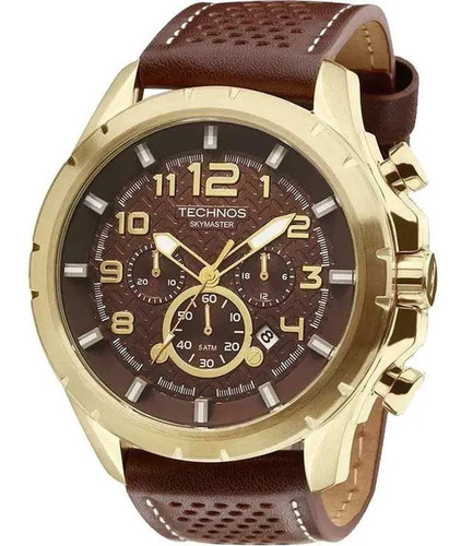 Relógio Masculino Technos Couro Js25bg/0m Garantia + Nf
