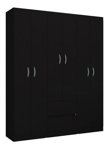 Imagen 1 de 3 de Closet Panamá Seis Puertas De 182 Cm * 153 Cm Castaño