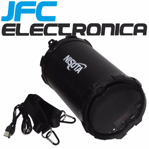 Parlante Bluetooth Portable Nisuta 15w Rms Fm Usb Sd Aux