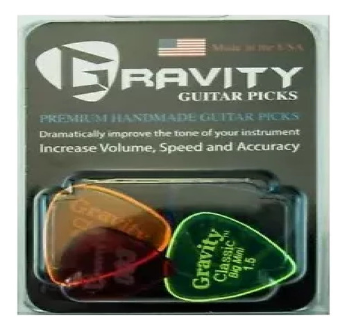 Puas Gravity Para Guitarra Acrílicas Con Biseles X 5