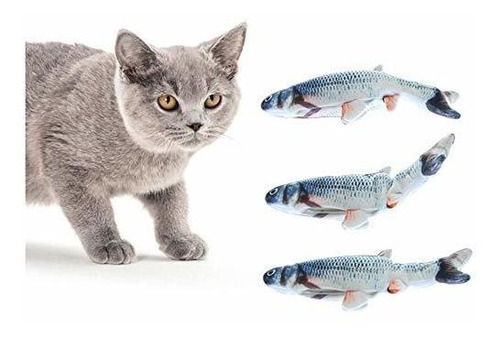 Baikangsheng Cat Kicker Fish Toy Simulacion Realista De Fel