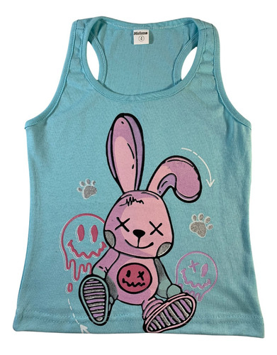 Remera Musculosa Conejo Peluche Bunny Rabbit Nena Niña