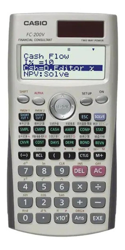 Calculadora Financiera 12 Funciones Casio Fc-200v Febo