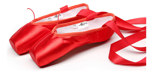 Zapatillas De Ballet De Satén For Niñas Funda De Silicona