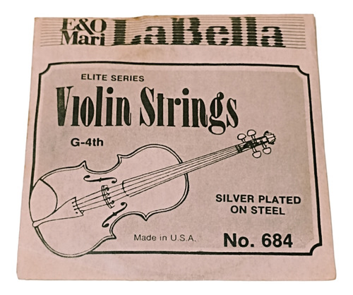 Cuerda 4ta De Violín La Bella