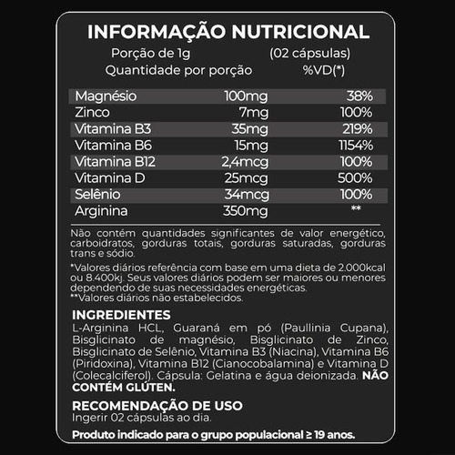 Imagem 4 de 4 de Kit 3 Thorex Homem Potente Estimulante Masculino 500mg 60cps