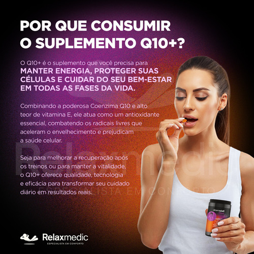 Coenzima Q10+ Com Vitamina E Relaxmedic