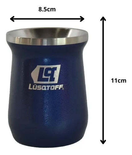 Mate Termico Acero Inoxidable 300ml Azul Lusqtoff Matla-9 C