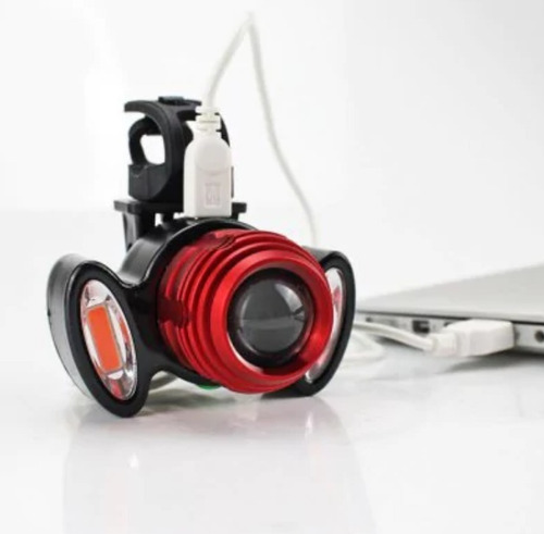 Lampara Bicicleta Portatil Recargable 3000 Lumenes Vs Agua