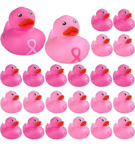 ~? Vinsot Inch Pink Rubber Ducks Pink Ribbon Bath Ducks Floa