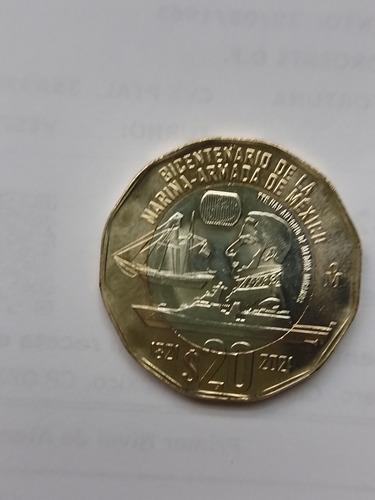 Moneda $20.00 Bicentenario De La Marina Armada De México 