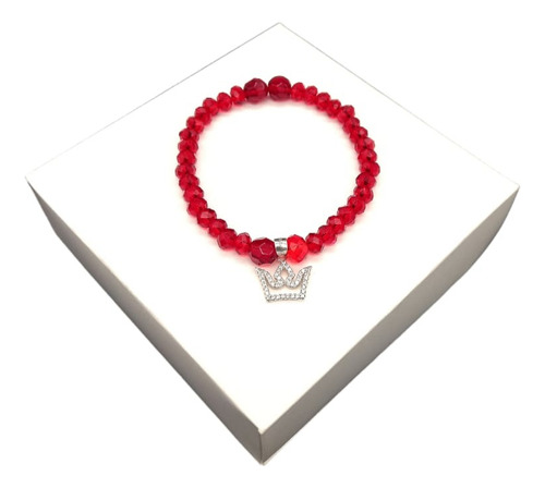 Pulsera Red Queen Plata & Murano